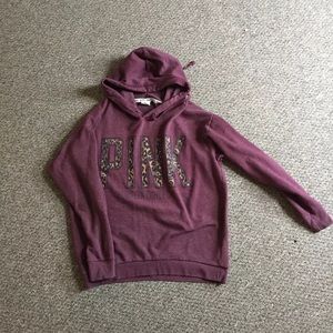 Vs pink cheetah hoodie.